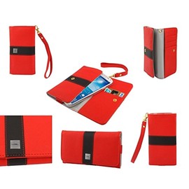 Premium DFV Mobile – With Design Line of Color with Credit Card Holder for = > Eton P2