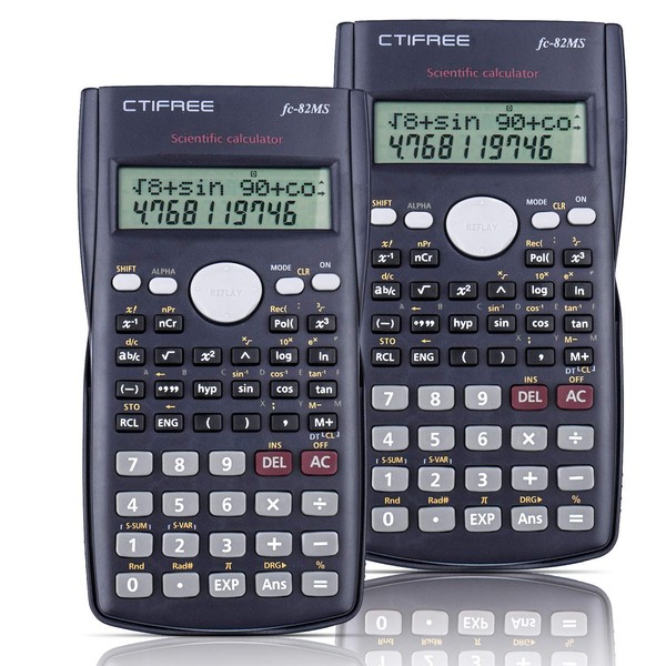 Splaks 2-Line Engineering Scientific Calculator LED Display Function Calculator Suitable