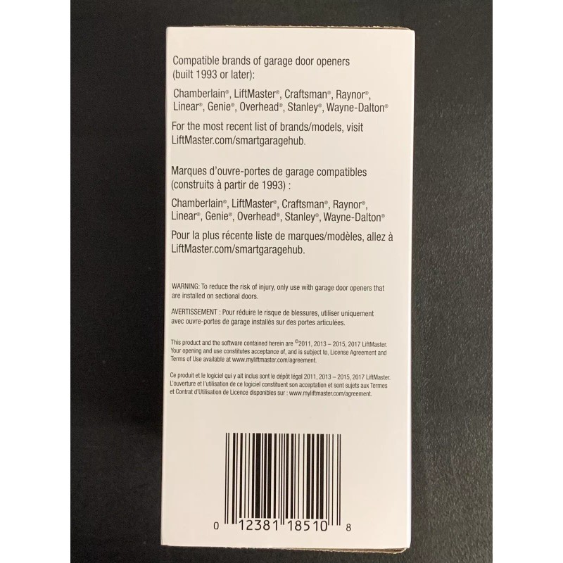 Liftmaster myQ Smart Garage Hub **Newest Model 821LMB