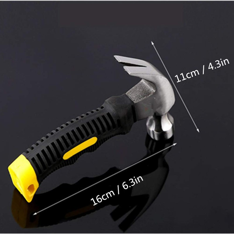 8 OZ Stubby Claw Hammer with Magnetic Nail Starter, Woodworking