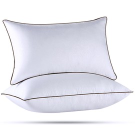 HUXMEYSON Pillows Standard Size Set of 2, Luxury Hotel Bed Pillows Set with Down Alternative Filling for Side and Back Sleepers