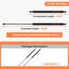 PAMAGOO SE244P40S10 24 inch 40 lbs Gas Strut Shocks Lift for RV Side Bay Door Pickup Truck Tonneau Cover Leer Camper Shell Cap Topper Canopy Glass Door Hatch Back Window, 24" Gas Spring by PAMAGOO 2 Pack