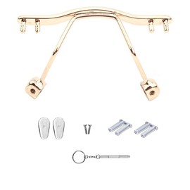Gold Rimless Glasses Nose Bridge Eyeglass Pads Pieces Double Rubber Plug Screw and Screwdriver Accessories