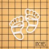 BAKERLOGY Love in Every Step Cute Footprints Cookie Cutter -