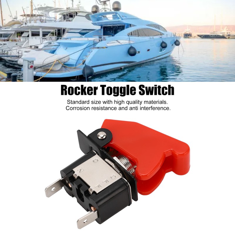 5Pcs Toggle Switch 12V DC 25A 2 Pin Waterproof Rocker