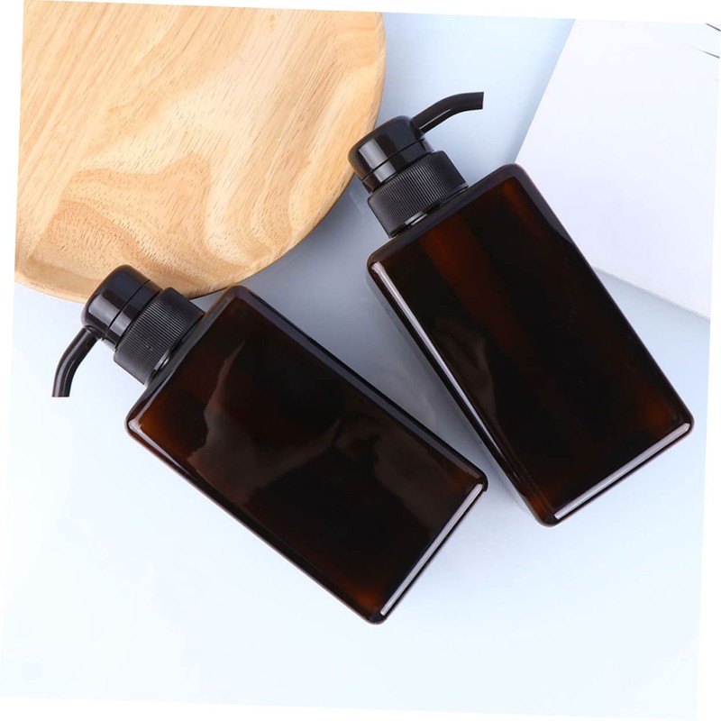 CAXUSD 2pcs Soap Dispenser Bottle Refillable Liquid Container for Shampoo
