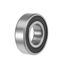 sourcing map Grooved Ball Bearing 6205-2RS Z2 Double Shielded Carbon Steel 25 mm x 52 mm x 15 mm