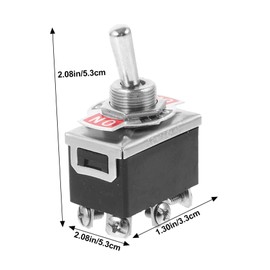 ABOOFAN Heavy Duty Toggle Switch Dpdt with Red Protective Cover Toggle for Automotive Dash Applications Easy Installation Durable Performance