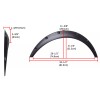 KEEPDSGN 3.5" Fender Flares Over Wide Eyebrow Wheel Arches Body