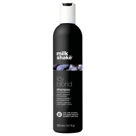 milk_shake Icy Blonde Shampoo 300 ml, Special Anti-Yellow Shampoo for Blonde or Lightened Hair, with Black Pigment, Made in Italy
