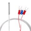 sourcing map 2pcs RTD PT100 Temperature Sensor Probe, -50℃ to