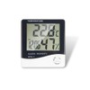 Nuzamas Large LCD Digital Humidity Temperature Meter with Clock Indoor