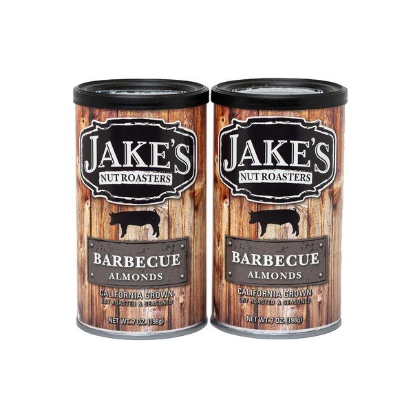 Jake's Nut Roasters - Barbecue Almonds (2 Pack) Whole Dry