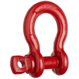 Crosby Screw Pin Anchor Shackle Carbon Steel, Self-Colored, 3-1/4 Ton WLL, 5/8" Size, S-209