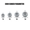 Dr.Fish 10 Pack Fishing Coin Sinkers Disc Sinker Fishing Lead