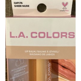 L.A. Colors 69176 Shea Butter Lip Balm Sheer Nude-New-SHIPS N 24 HOURS