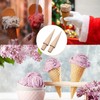 Pack of 2 Waffle Cone Rollers, Wooden Ice Cream Cone