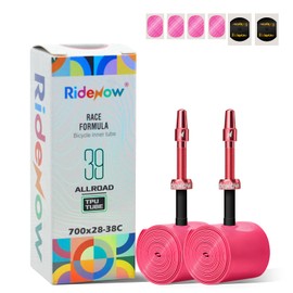 Ridenow Bike Inner Tube, 2-Pack 700×28c-38c TPU Bike Tube with 45mm Metal Presta Valve, ALLROAD 39g & Puncture Resistant Bicycle Inner Tube(Include Bike Inner Tire Patch Repair Kits)