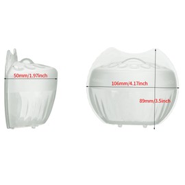 Fuciovaja Wearable Silicone Milk Collectors for Breastfeeding, Silicone Milk Catcher for Leaking Milk, Milk Saver Breastmilk Collection Reusable Nursing Cups-1 Pack 80ml