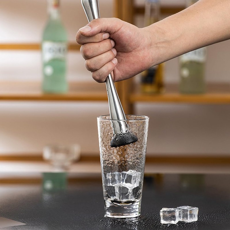 NUZAMAS Ice Crushing Rod 225mm Ice Mixer Shaker Cocktail Muddler