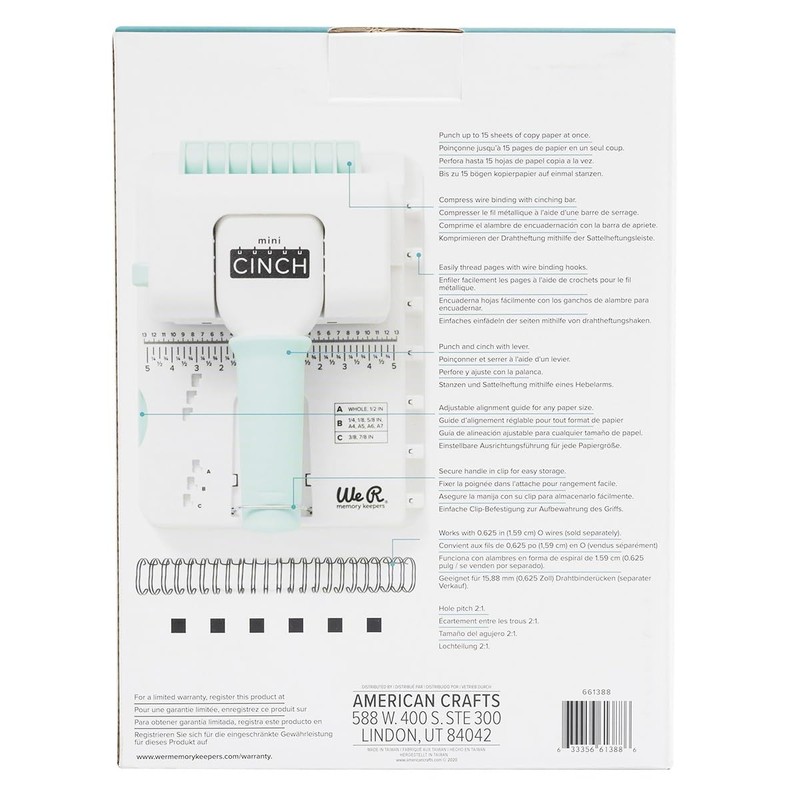 We R Memory Keepers Mini Cinch Bookbinding Machine - Small