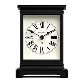 NEWGATEÂ® Time Lord Mantel Clock Perfect Addition to the Bedroom, Office or Living Room (Black)