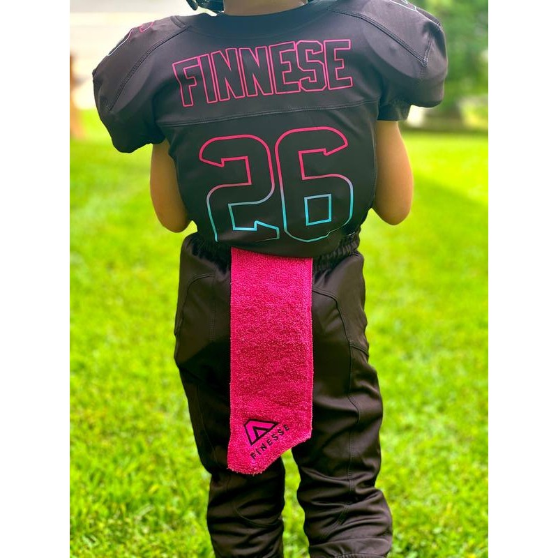 Hustle Football Towel - Color: WHITE