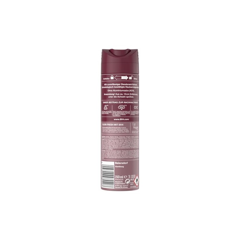 8X4 Men Million Nights Deospray, Deospray für Männer mit orientalischen