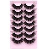 Fake Eyelashes Fluffy Volume Thick Lashes Faux Mink 20MM Long