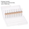 sourcing map Micro PCB Drill Bit Set, 1/8" Shank 1mm