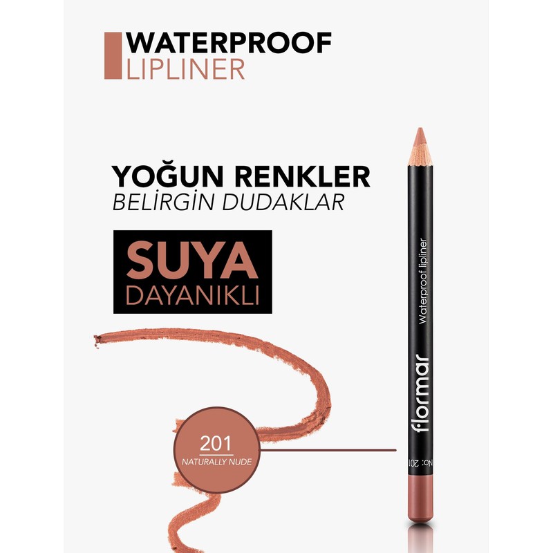 Flormar - Waterproof Lipliner - 201
