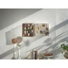 SOFE Small Brown Wood Shadow Box with Shelves, 3 Tier