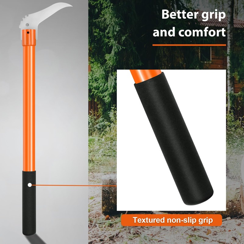 Meyoppm Hookaroon 28.3 Inch, Pickaroon Logging Tool with Anti-Slip Handle,