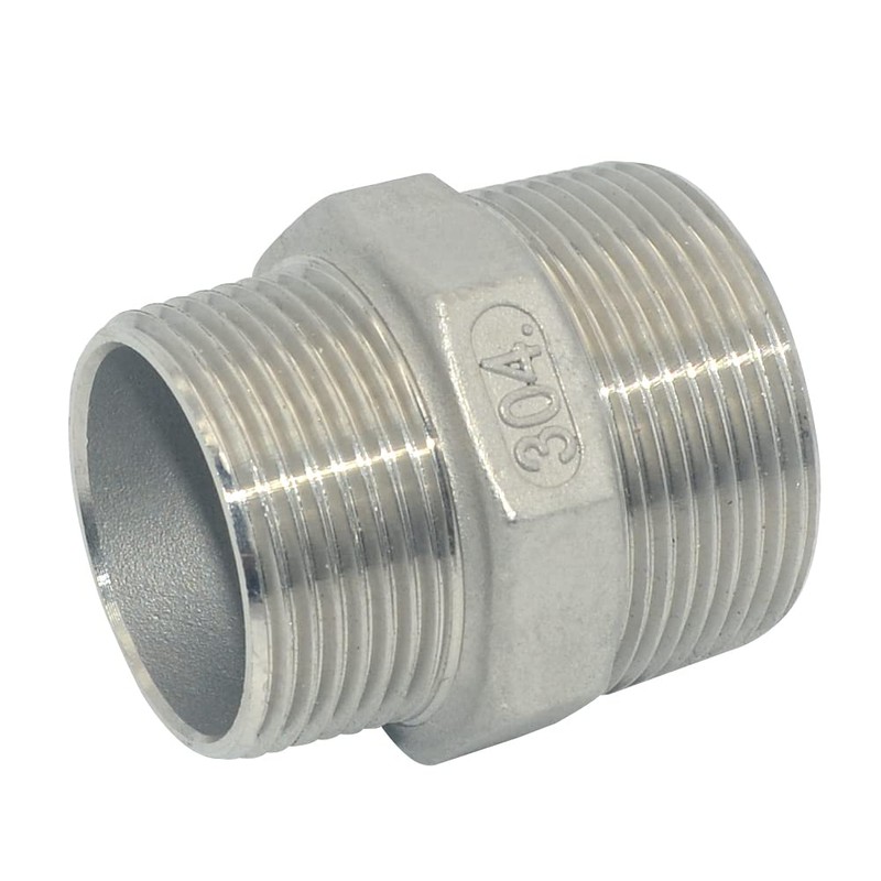 DAN SPEED 1-1/2" x 1-1/4" Male Threaded Reducing Nipple Fitting/Adapter,Stainless