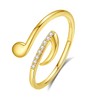 VIKI LYNN Music Note Ring for Women Girls 925 Sterling