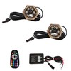 2Pcs RGB 1/2" NPT Boat Drain Plug Lights IP68 Waterproof