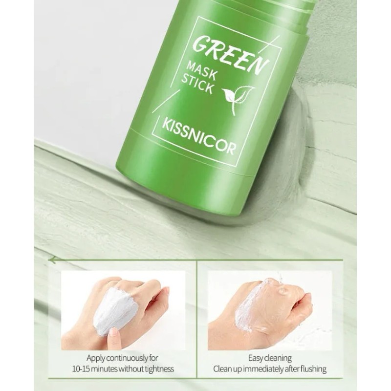 Mascarilla En Barra, Té Verde, Antiacné, Limpieza Profunda