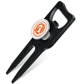 AOFAR Golf Divot Tool and Golf Magnetic Marking Tool with Ergonomic Design,Integrated Golf Club Cleaning Brush and Ball Line Marker,Made Zinc Alloy,Multi-functional Golf Accessories