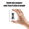MC-ELIN 3 Pack Keychain Flashlights, EDC Mini Flashlight Rechargeable, COB