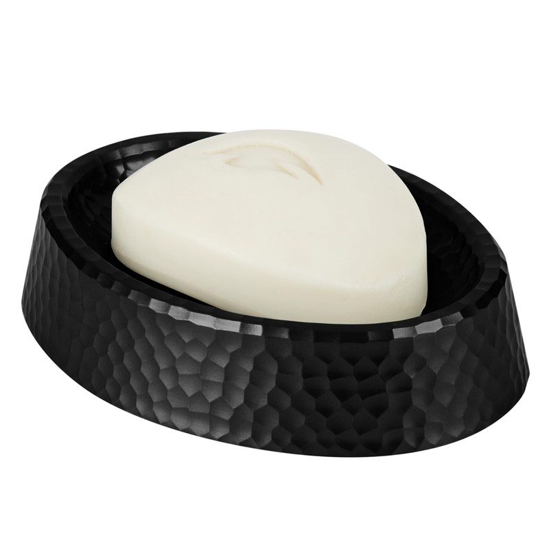 Bath Bliss Hammered Texture 4 Piece Bath Accessory Set in