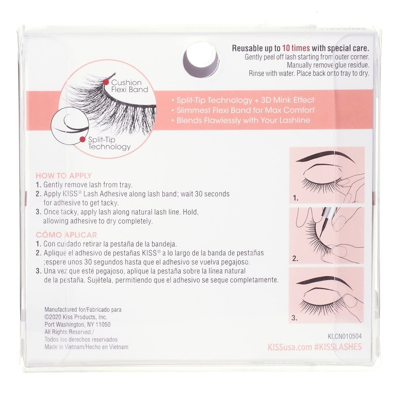 KISS Lash Couture Naked Drama Collection False Eyelashes with Cushion
