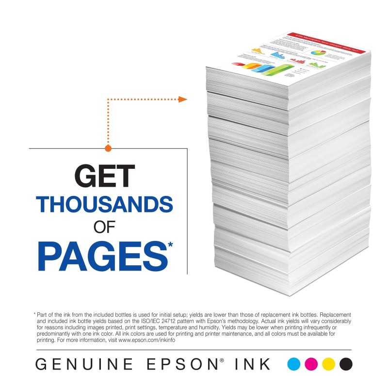 Epson EcoTank Black Ink Replacement Bottles High Capacity Printing Solution