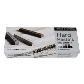 Daler Rowney 154901012 Grey Hard Pastel Set (Pack of 12)