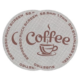 58 mm Espresso Puck Screen for Breville Dual Boiler Portafilter Espresso Filter Screen 58.5mm Puck Screen for GAGGIA Espresso Puck Screen Machine Filter 1.7mm Thickness 316 Stainless Steel 2 Packs