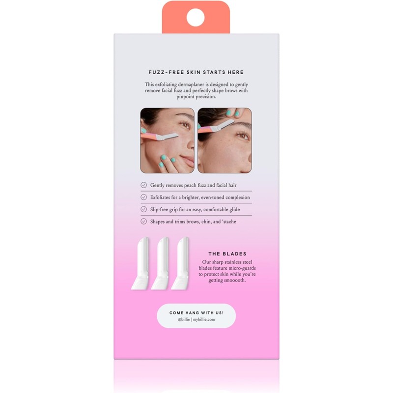 Billie - Kit de inicio de Dermaplane - Mango reutilizable