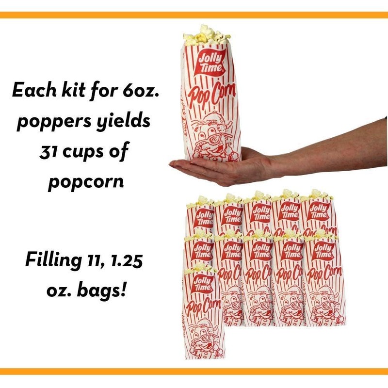 JOLLY TIME All in One Popcorn Kit with Sunflower Oil,