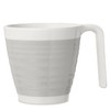 Camping Crockery Set 1 Person 4-Piece Melamine Grey Picnic Crockery