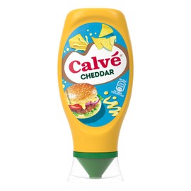 Salsa Cheddar Calvé Top Down 430ml, Senza Glutine, Ideale per Burger, panini, nachos e tanti altri snack