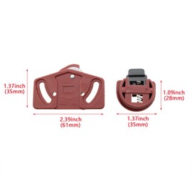 HJGarden 4 Pair Wardrobe Roller Sliding Door Gear Circuit Board Indoor Panel Kit Furniture Sliding Door Pulley Accessories, Brown