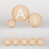 sourcing map 100pcs Round Wood Balls 1/4" Diameter Unfinished Solid